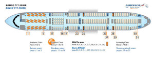Схема салона самолета Боинг-777 