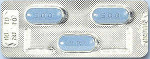 Синие таблетки Сумамеда по 500 мг