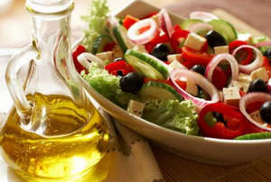 Овощи и оливковое масло