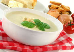 Тарелка сырного супа