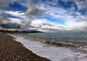 Море в Турции зимой