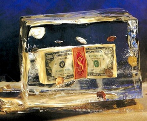 Деньги во льду