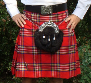 Шотландская юбка на мужчине