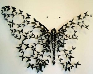 Бабочка из мелких бабочек