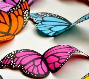 Разрисованные бабочки