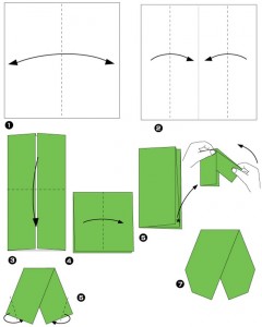 Схема создания листьев лилии