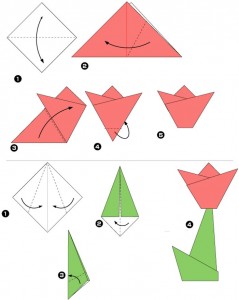 Схема создания тюльпана