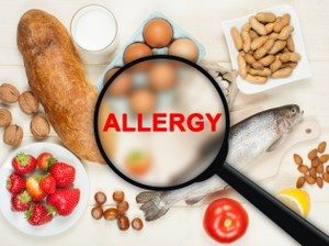 Еда и надпись - аллергия