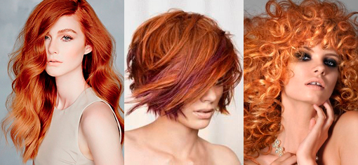 Окрашивание рыжих волос  2015