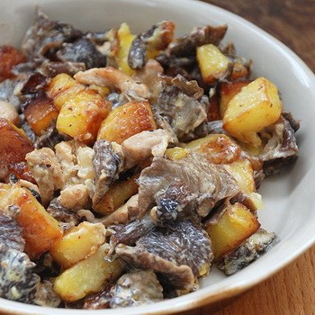 Как приготовить картошку с мясом и грибами