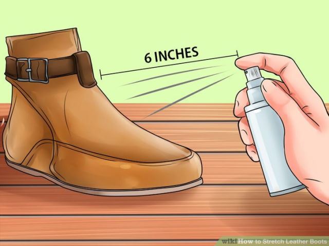 Нанесите специальный спрей на обувь