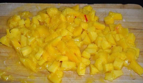 нарезать манго