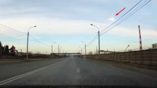 Падение метеорита над Красноярском было снято на видео