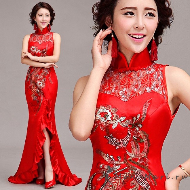 Стильные и привлекательные прически под платье в китайском стиле