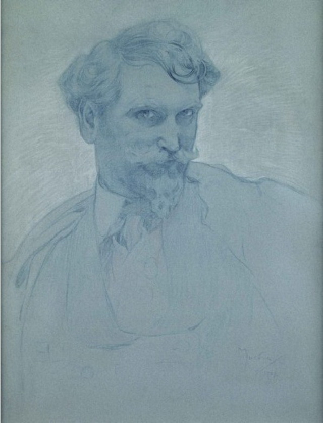 А. Муха Автопортрет 1907 год