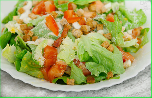 Caesar-salad - рецепт салата на английском