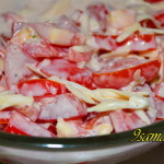 Быстрый рецепт салата с помидорами и сыром