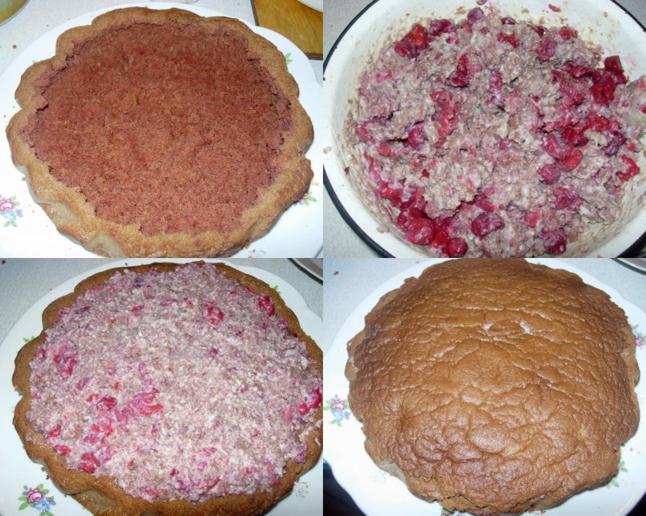 Этапы приготовления торта 