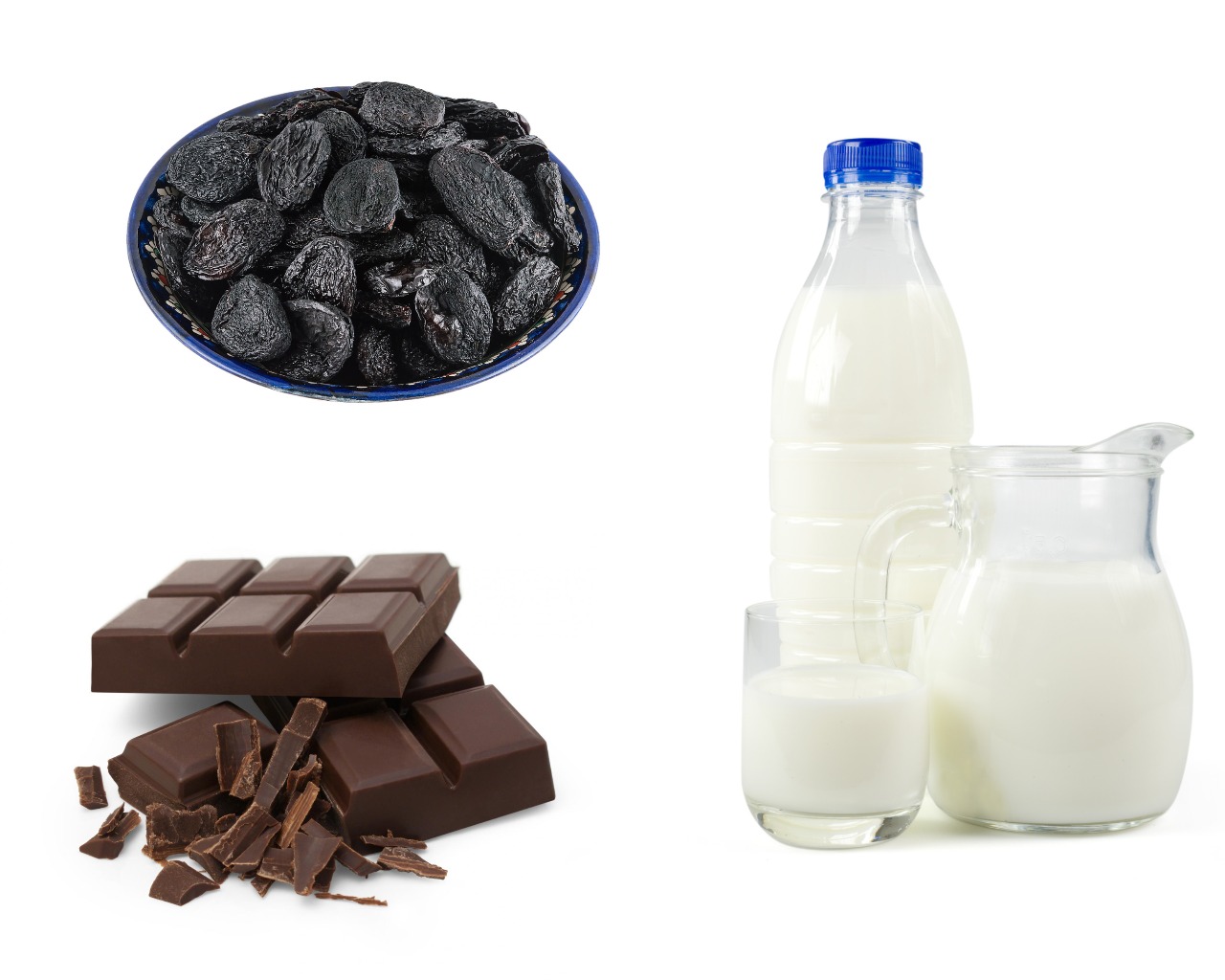 Ингредиенты для шоколадных конфет с черносливом