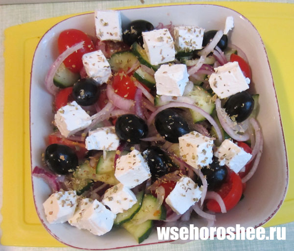 греческий салат рецепт классический с фото
