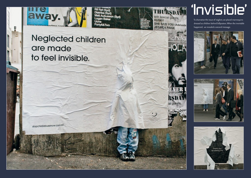 Брошенные дети хотят стать невидимыми