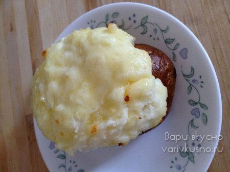 картошка фаршированная сыром в духовке