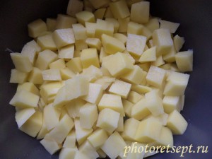 картошка кубиками