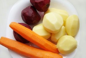 Морковь, картофель и свекла