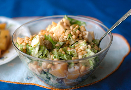 Салат с кедровыми орешками рецепт
