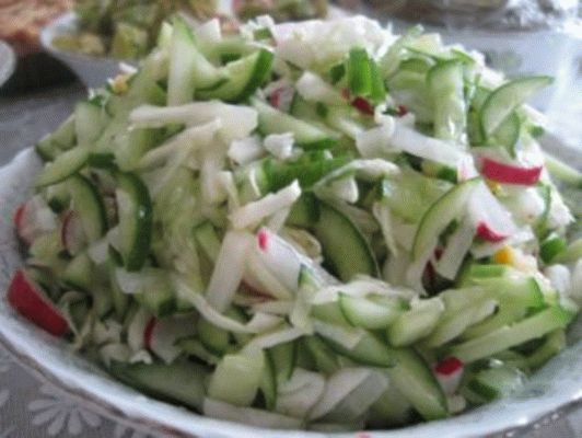 Миниатюра к статье Очень вкусный рецепт салата из свежей капусты