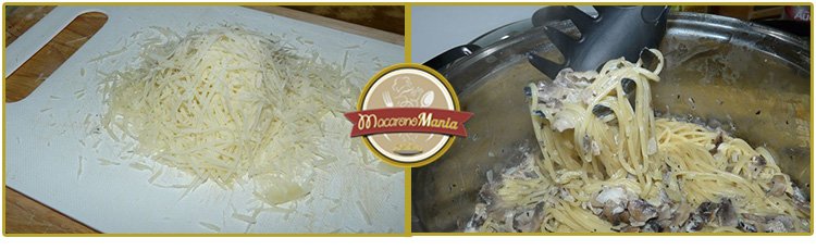 Спагетти с шампиньонами в сливочном соусе. Приготовление. Шаг 5