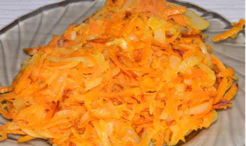 Салат из кальмаров с морковью