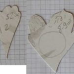 Выкройка лепестков пиона, которые можно нарисовать самостоятельно на листе в клетку