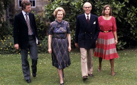 Семья Маргарет Тэтчер, муж и дети фото