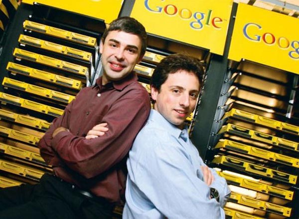 Ларри Пейдж и Сергей Брин - основатели и владельцы Google