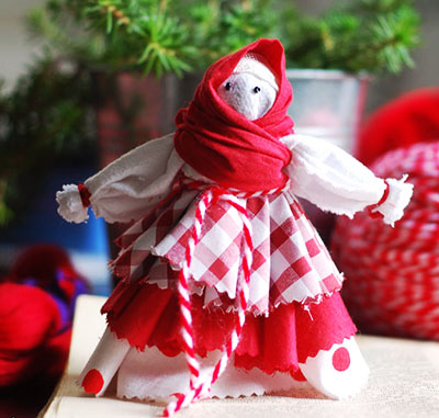 Кукла - веснянка (оберег) из ткани