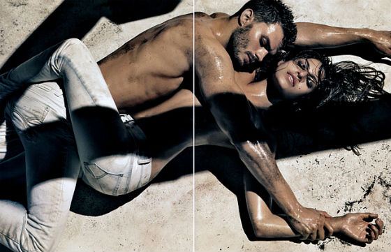 Джейми Дорнан и Ева Мендес: съемки для Calvin Klein