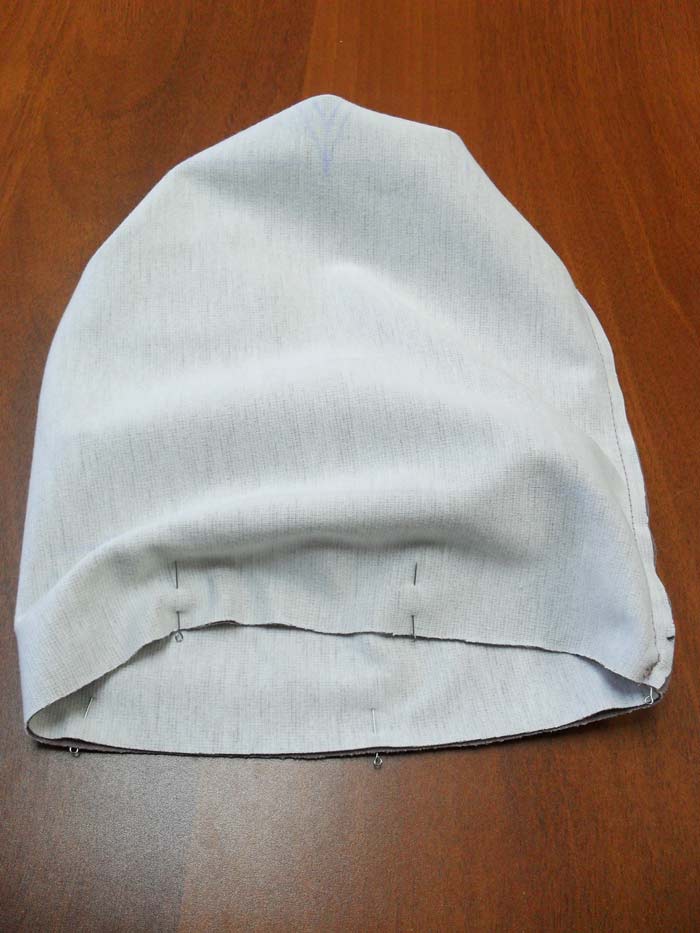 Соединение деталей шапки