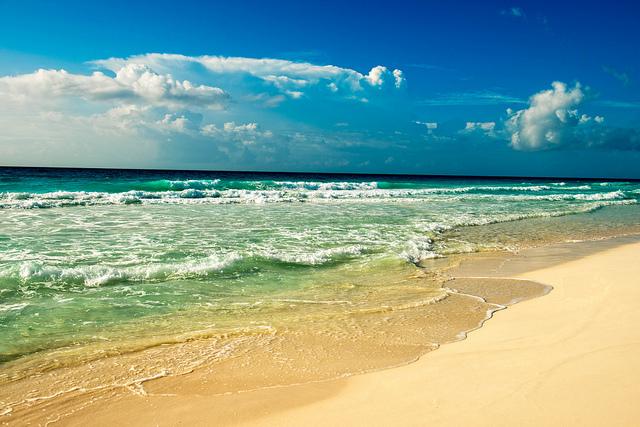 Очень красивый Карибский пляж