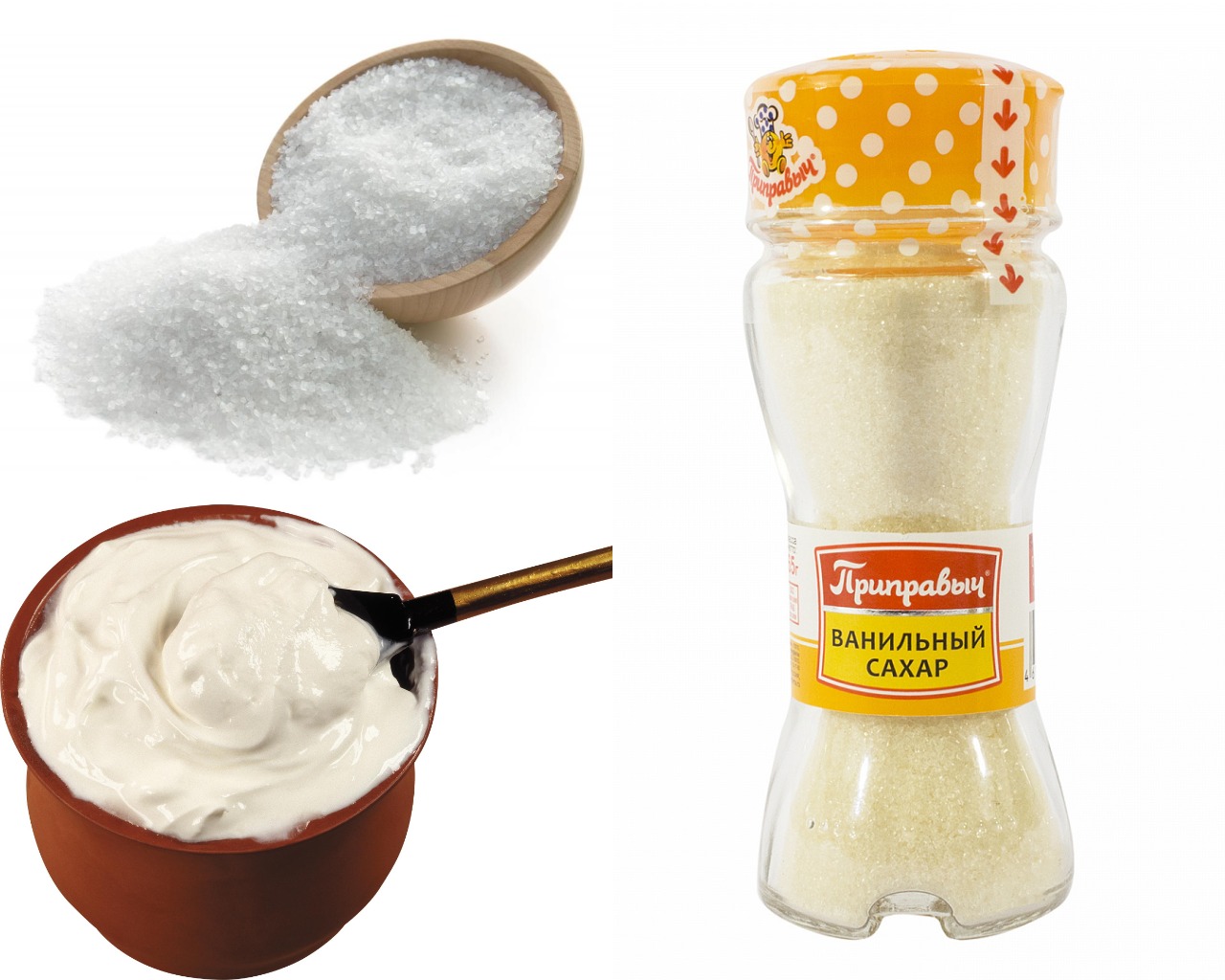 Ингредиенты для сметанного крема