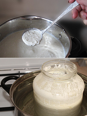 как сделать творог из молока и кефира