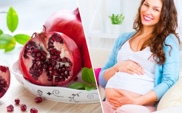 Гранат при беременности является источником большого количества витаминов