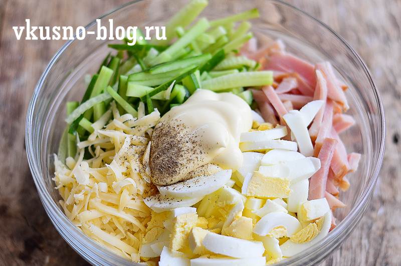 Как приготовить салат нежность с огурцом
