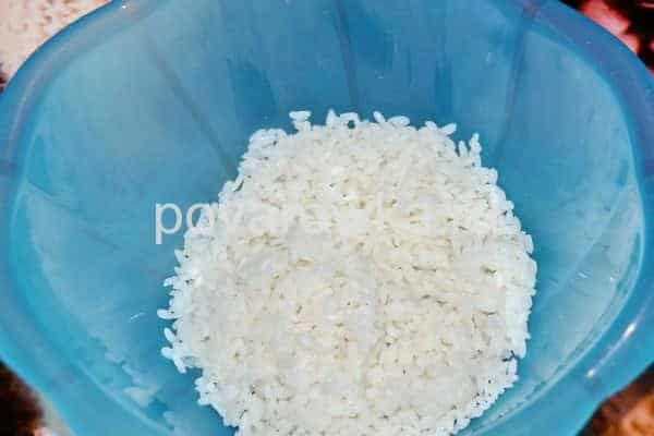 Сварить рис для салата с крабовыми палочками