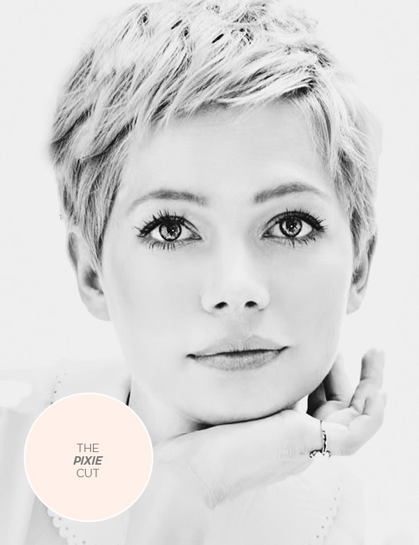 Короткая причёска пикси 2015 для женщин с круглым лицом