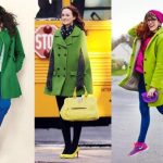 Как носить зеленое пальто
