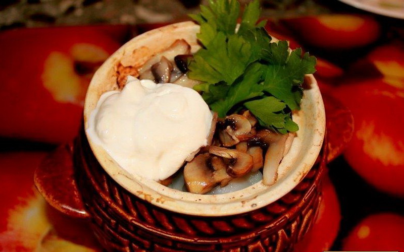 Рецепты пельменей в горшочках с грибами в духовке