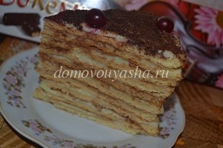 Медовый торт Рыжик рецепт с заварным кремом