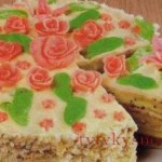  Торт с маком «Розовый рай» .