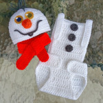 Фото 32: Вязаный костюмчик снеговика